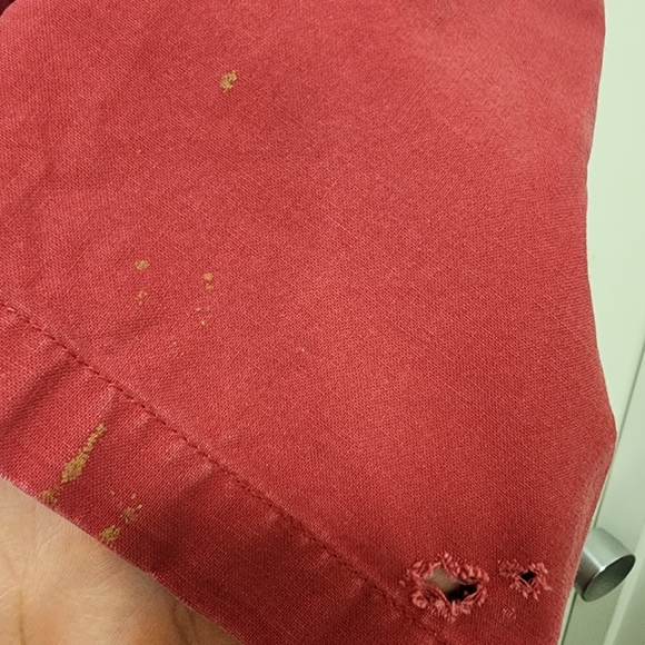 Men's Red Button-Up Shirt - Picture 3 of 6